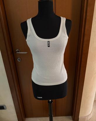 Datch Top Bianco nuovo con cartellino Tg.M