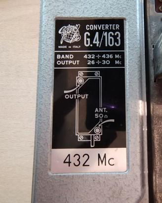 Convertitore Geloso G.4/163 UHF-HF vintage per rad