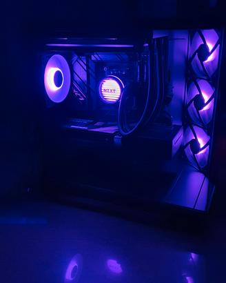 Monto PC Gaming, cable management professionale. 