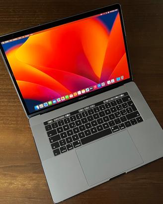 MacBook Pro 15” Touch 2.9GHz Intel 16GB 512GB