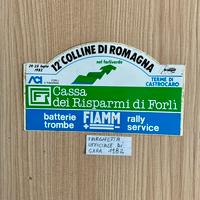 Raro Adesivo Rally "12° Colline di Romagna"