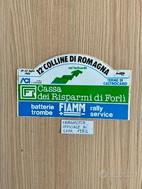 Raro Adesivo Rally "12° Colline di Romagna"