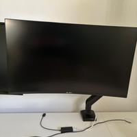 monitor curvo 27 pollici + braccio