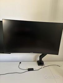 monitor curvo 27 pollici + braccio