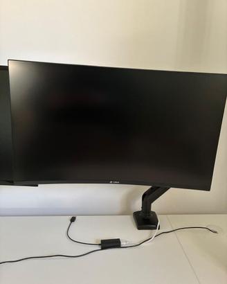 monitor curvo 27 pollici + braccio