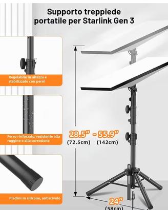 Treppiedi per antenna Starlink 