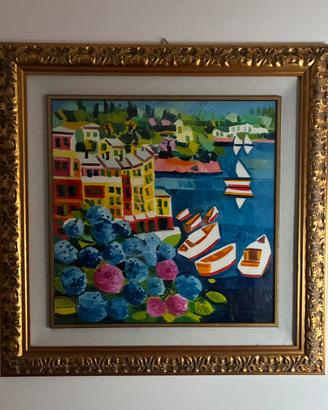 Faccincani Portofino e ortensie 60x60