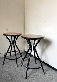 Coppia sgabelli in formica vintage anni 60/70