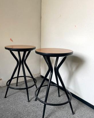 Coppia sgabelli in formica vintage anni 60/70