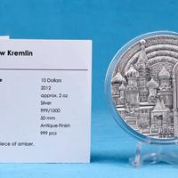 Palau 2012 - 10 $ - 2oz Ag - Cremlino Mosca AF