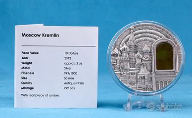 Palau 2012 - 10 $ - 2oz Ag - Cremlino Mosca AF