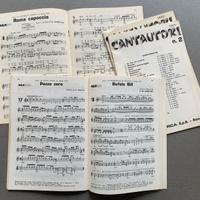 RCA 2 Libretti Spartiti Musicali Cantautori Italia
