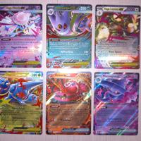 Lotto di 6 Carte Pokemon Mega Ex Ita Rare Holo