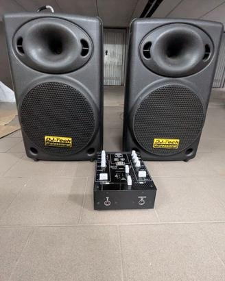 Mixer DJ -TECH + SPEAKER da DJ