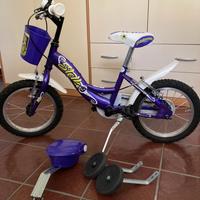 Bicicletta bambina 12’’ 2 freni Stella viola