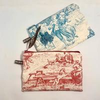 Pochette toile de jouy