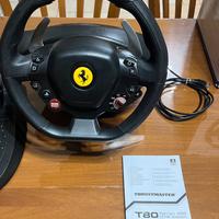 Simulatore di guida ferrari Thrustmaster T80 +GT7