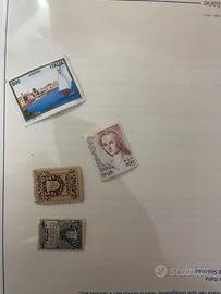 Lotto 4 francobolli Italia San Marino Libertas