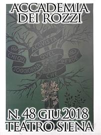 Accademia dei Rozzi 48 Giu 2018 Rivista Teatro