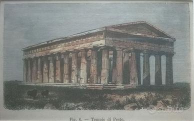 CAMPANIA - Stampe Antiche originali d'epoca 23x30