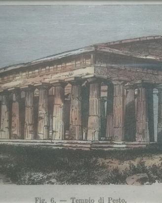 CAMPANIA - Stampe Antiche originali d'epoca 23x30