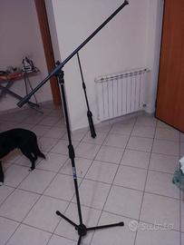 2 aste microfoniche Quiklok giraffa e dritta
