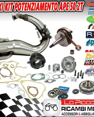 kit 102 malossi per ape piaggio 50