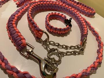 Guinzaglio e collare in paracord 550