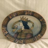 Piatto ovale in lustro G.Tadino SCU no lenci