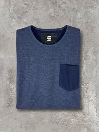 G-Star RAW Long Sleeve T-Shirt Blue Men's Size L