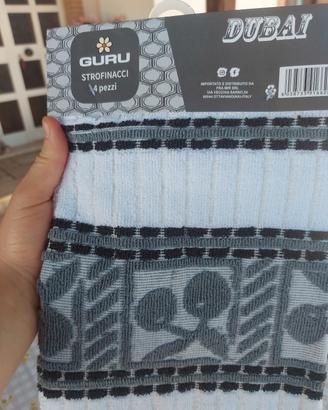 strofinacci cucina guru diversi colori 