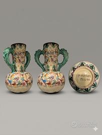 Vaso in Maiolica Molaroni Pesaro, inizio ‘900