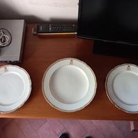 3 piatti in porcellana Boyer rue de la paix 