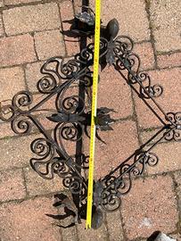 Lampadario in ferro lavorato vintage arredo casa