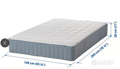 VAGSTRANDA materasso a molle 140X200