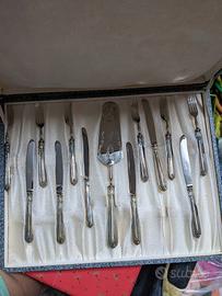 Due set posate argento Solingen