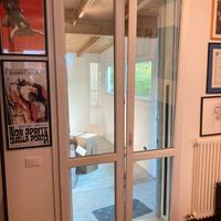 Porta finestra PVC bianco doppio vetro 120×250 cm