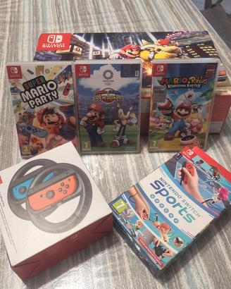 Nintendo Swicht con accessori e giochi