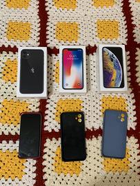 iPhone 6 Ricambi + 3 Scatole Apple XS XR 11 +Cover