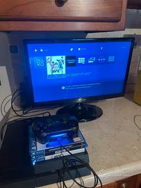 PlayStation 4 con 1 controller e giochi