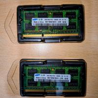 RAM Samsung 4GB (2x2GB) ddr3 12600s usata
