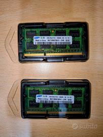 RAM Samsung 4GB (2x2GB) ddr3 12600s usata