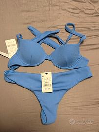 Bikini Azzurro - Reggiseno 1ª e Brasiliana M