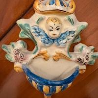 Acquasantiera in ceramica