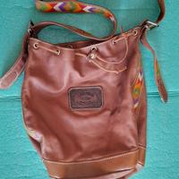 Borsa sacca pelle morbida marrone HectorRiccione