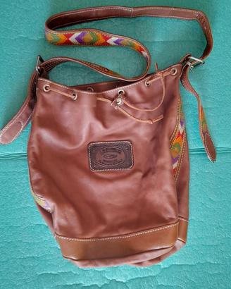 Borsa sacca pelle morbida marrone HectorRiccione