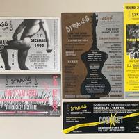 Biglietti flyers discoteca Strauss disco anni 90