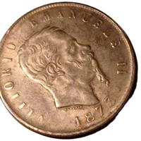 Ripro Moneta Vittorio Emanuele II 1873 Cod A2