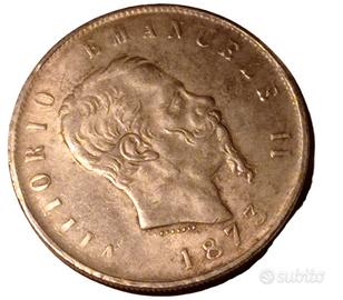 Ripro Moneta Vittorio Emanuele II 1873 Cod A2