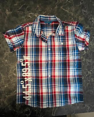 OVS – 7/8 anni – 100% cotone camicia + tshirt